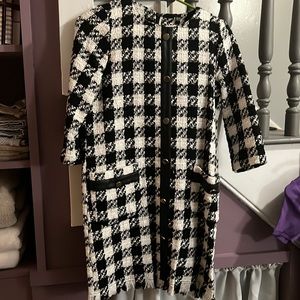 Black and white winter dress